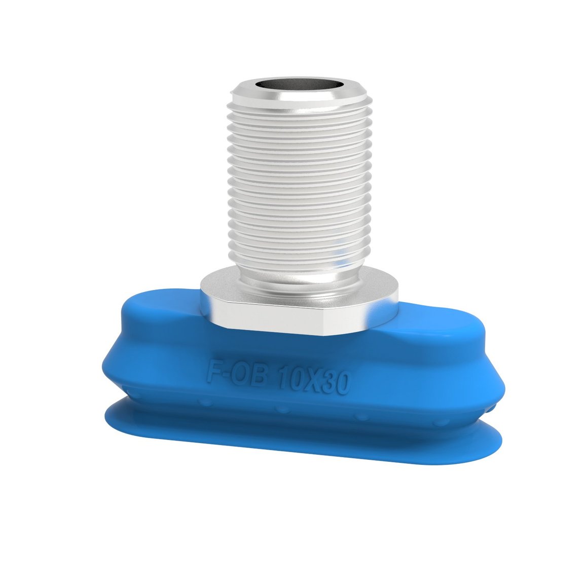 Ventosa F-OB 10 x 30 silicona, G1/8" macho Inox., detectable, FCM - 1