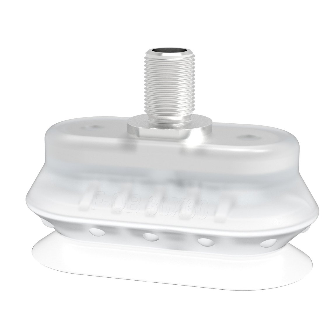 Suction cup F-OB 30x60 Silicone, G1/8"male SS, FCM - 1