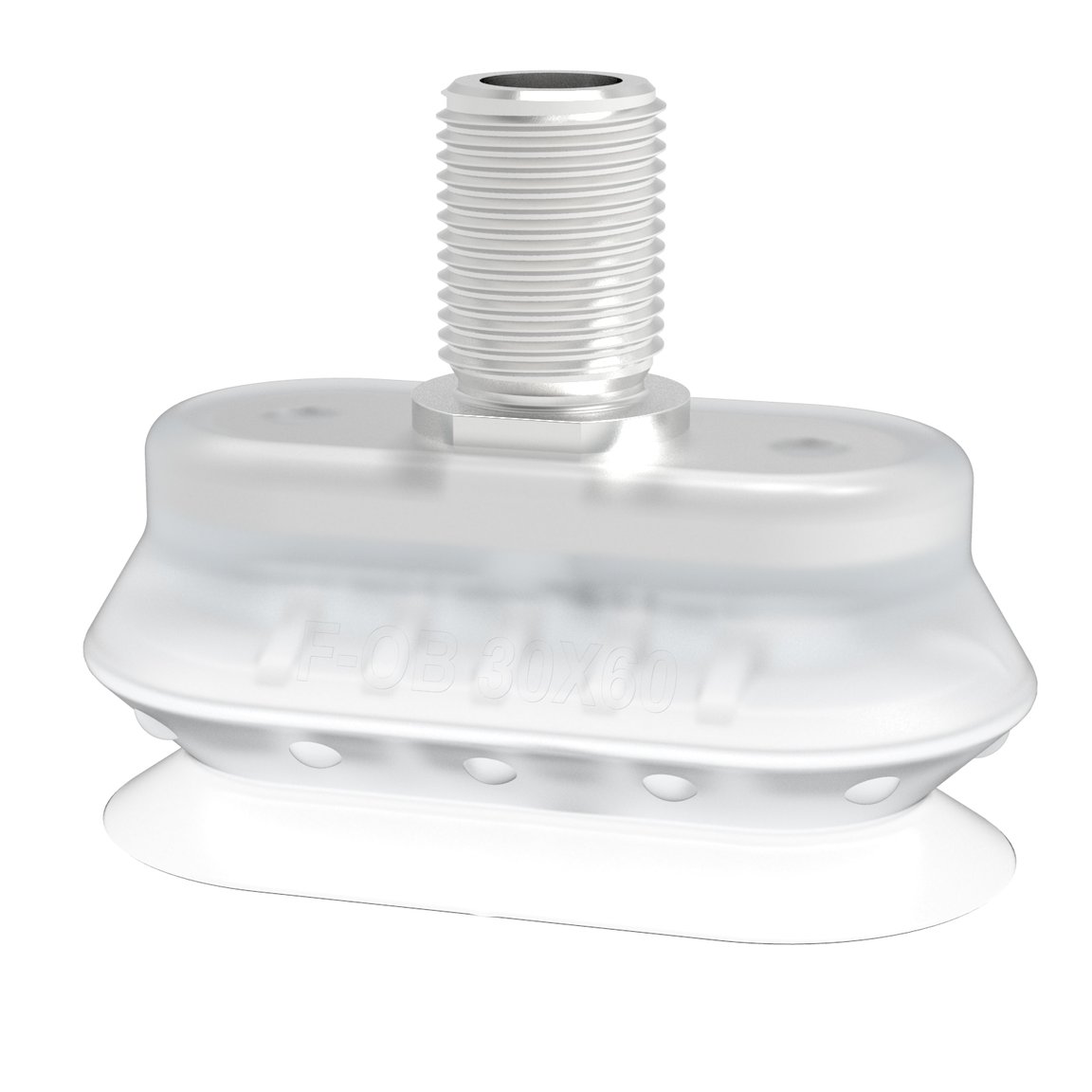 Ventosa F-OB 30x60 Silicone, G1/4" macho SS, FCM - 1