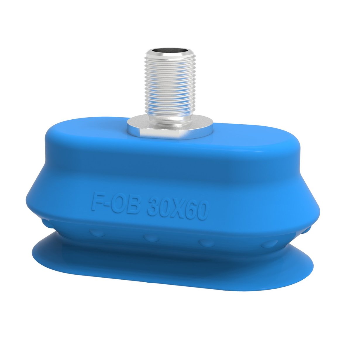 Suction cup F-OB 30x60 Silicone, G1/8" male SS, detectable, FCM - 1