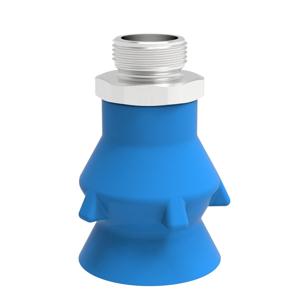 Suction cup P-D36 Silicone G3/8" male SS, detectable, FCM - 1