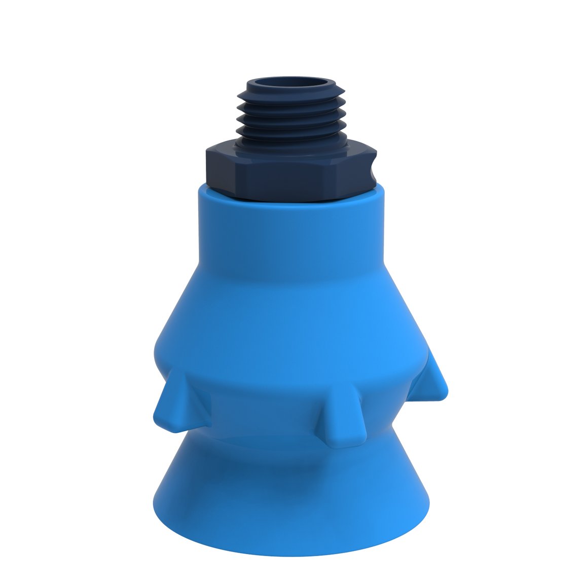 Suction cup P-D36 Silicone 1/4" NPT male composite, detectable, FCM - 1