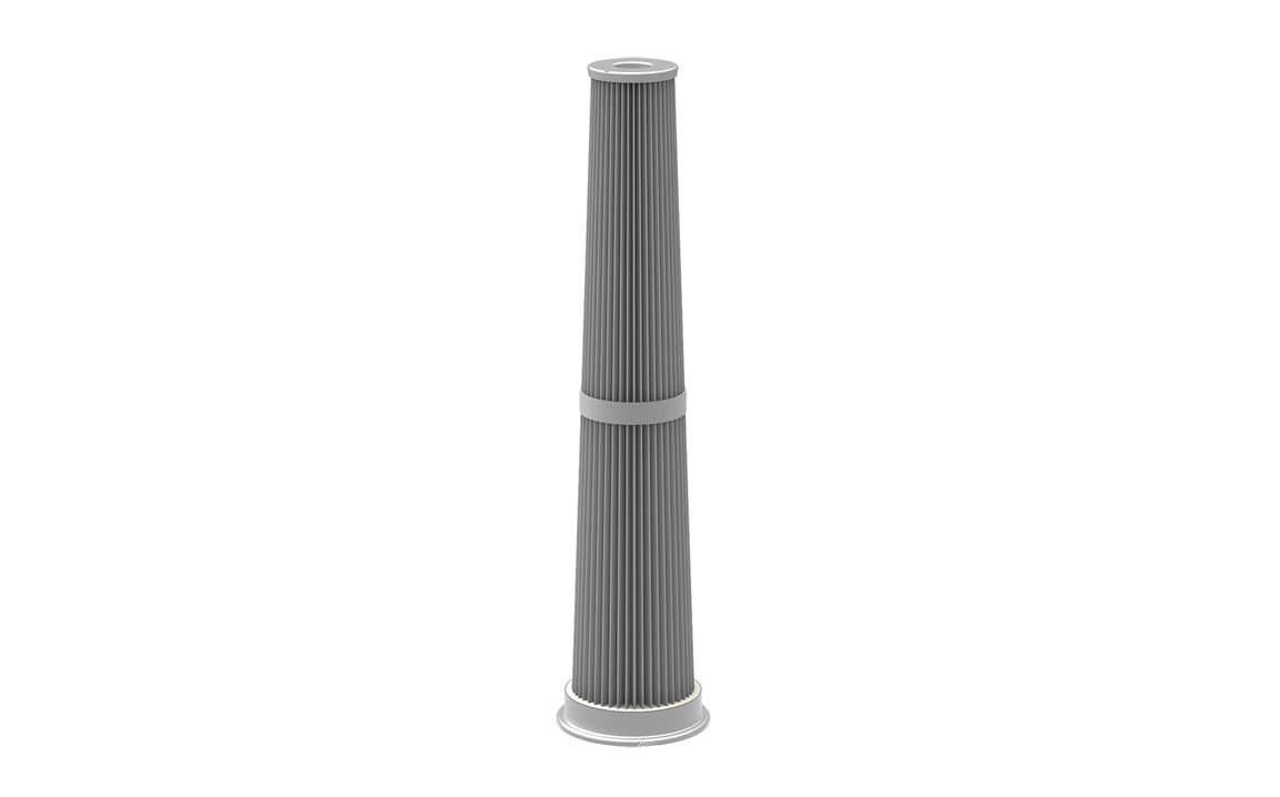Filtre plissé inox L=612 - 1