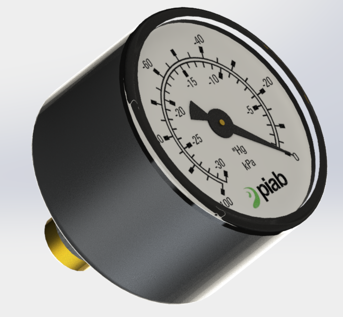 真空压力表 39 mm, 100 -kPa