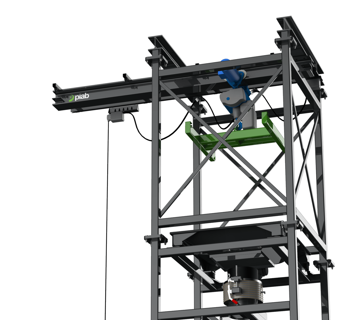 Piab estación de descarga de big bag