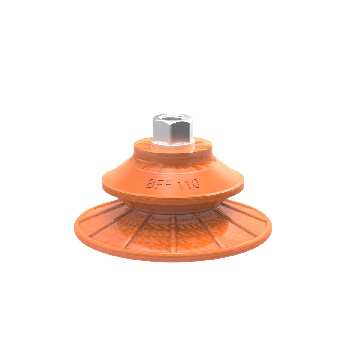 Suction cup BFF110P Polyurethane 55/60 G3/8" female with mesh filter, 17 mm thread - 1