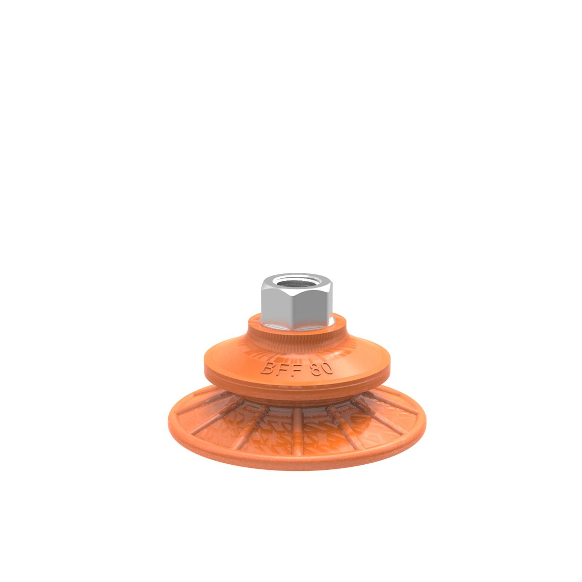 Suction cup BFF80TP Polyurethane 55/60/30 G3/8" female with mesh filter, 17 mm thread