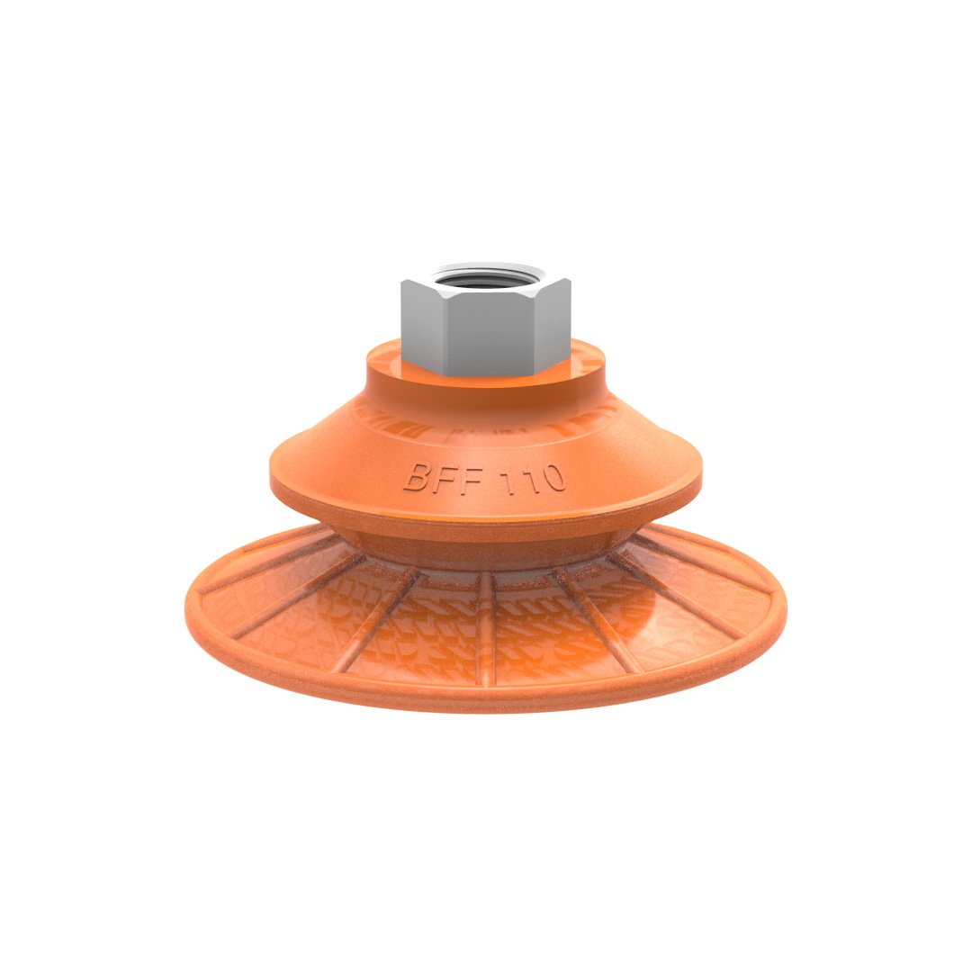 Suction cup BFF110TP Polyurethane 55/60/30 G3/8" female plastic thread - 1