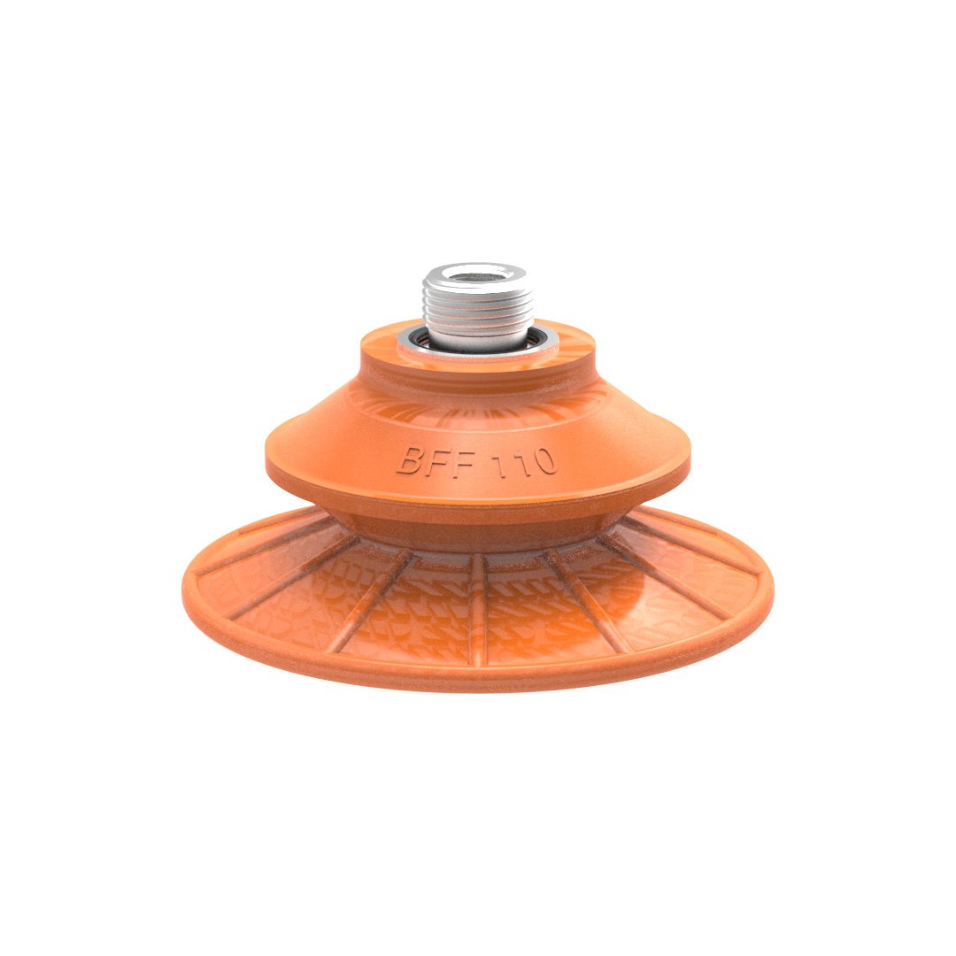 Suction cup BFF110TP Polyurethane 55/60/30 G3/8" male, 1/8" NPSF female, with mesh filter - 1