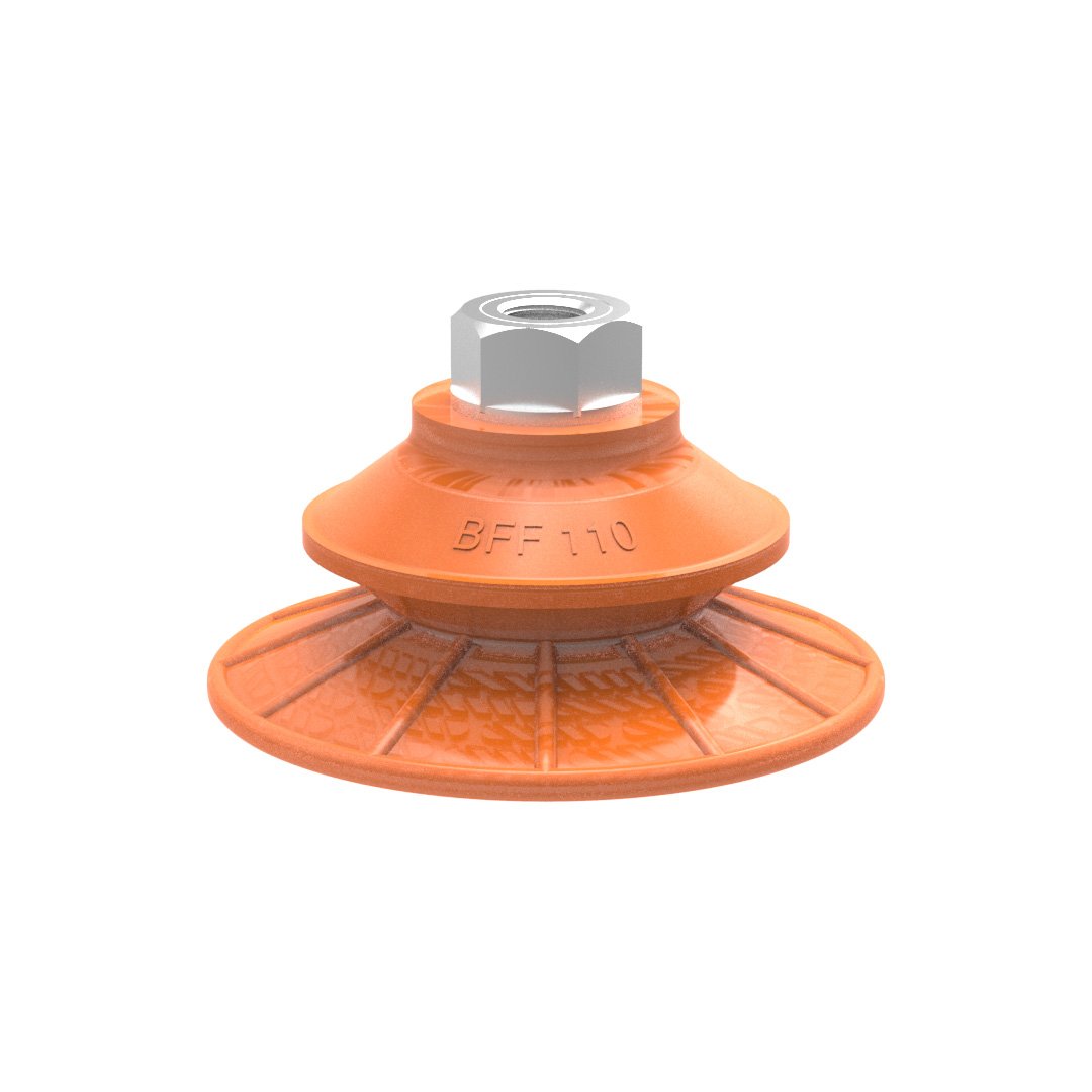 Suction cup BFF110TP Polyurethane 55/60/30 G1/4" female with mesh filter - 1