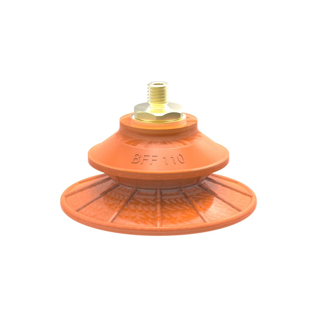 Suction cup BFF110TP Polyurethane 55/60/30 M10x1,5 male with mesh filter - 1