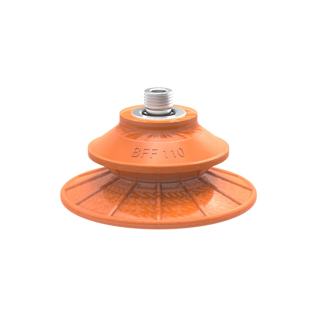 Suction cup BFF110TP Polyurethane 55/60/30 G1/4" male with mesh filter - 1