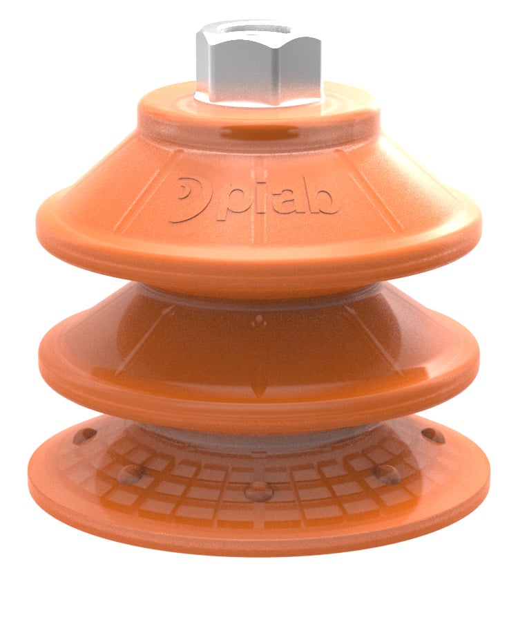 Suction cup BXF90P Polyurethane 60, G3/8" female with mesh filter, 17 mm thread - 1