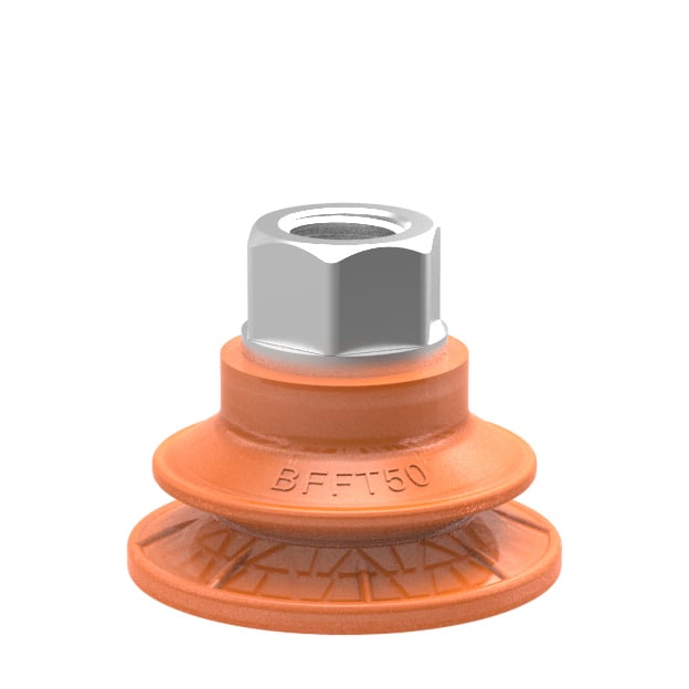 Suction cup BFFT50P Polyurethane 60/60/30 G3/8" female with mesh filter, 17 mm thread