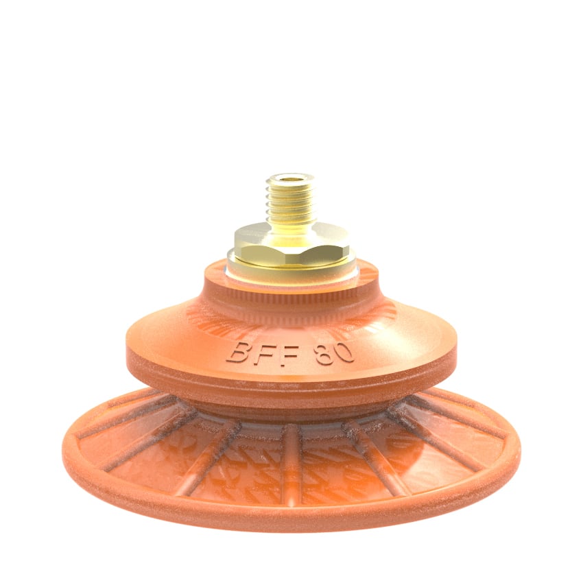 Suction cup BFF80P Polyurethane 55/60 M10x1,5 male with mesh filter