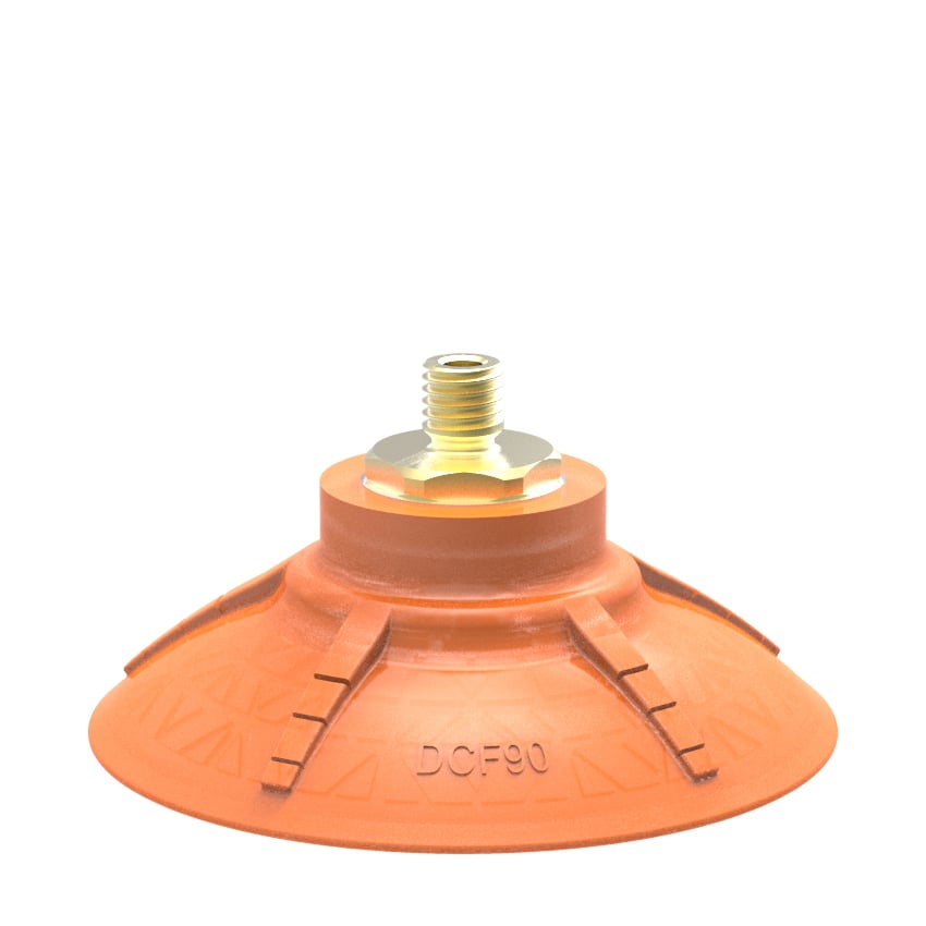 Suction cup DCF90P Polyurethane 60 M10x1,5 male with mesh filter - 1