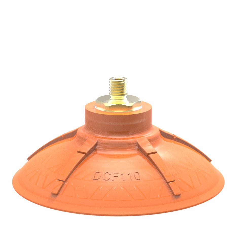 Suction cup DCF110P Polyurethane 60 M10x1,5 male with mesh filter - 1