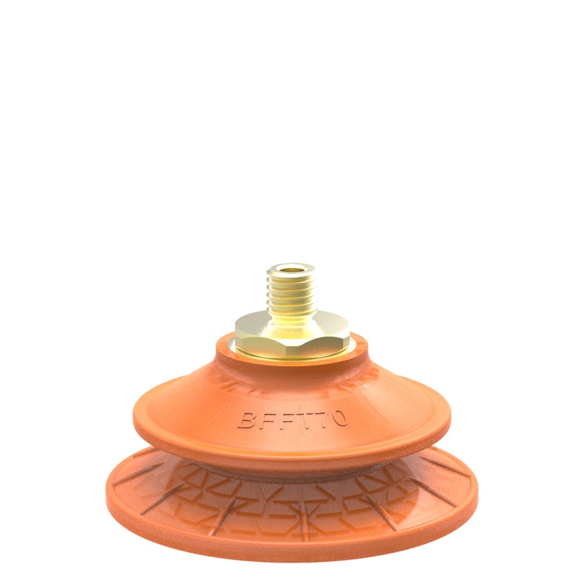 Suction cup BFFT70P Polyurethane 60/60/30 M10x1,5 male with mesh filter - 1