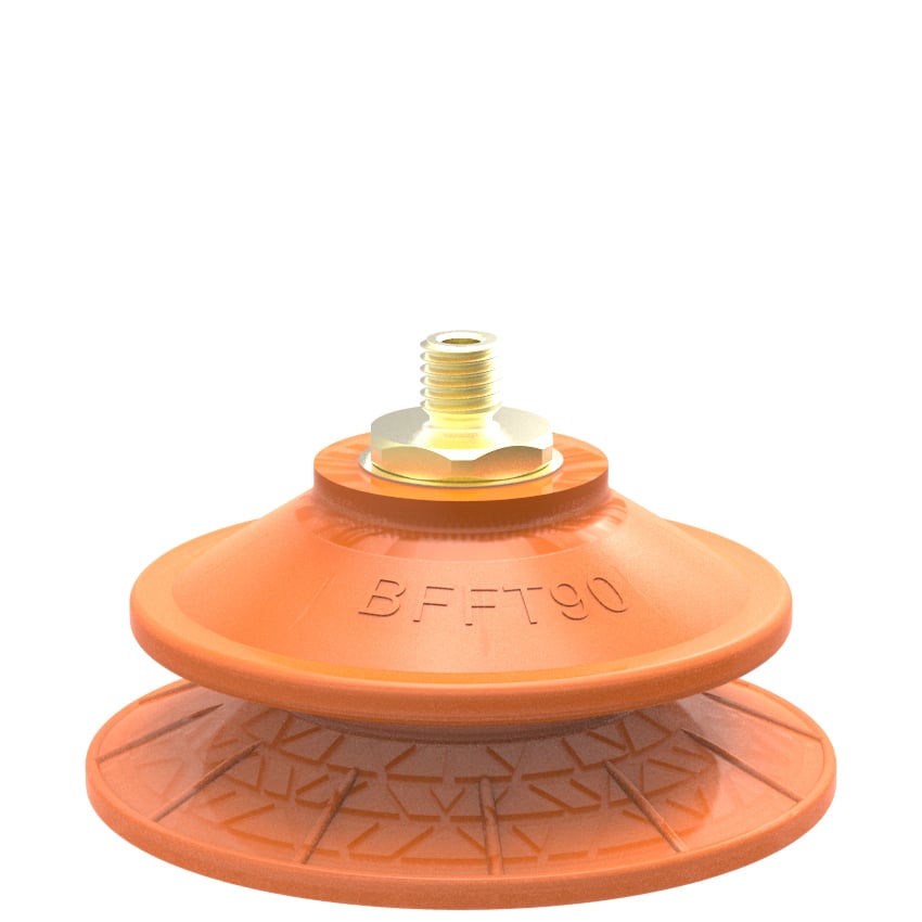 Suction cup BFFT90P Polyurethane 60/60/30 M10x1,5 male with mesh filter - 1