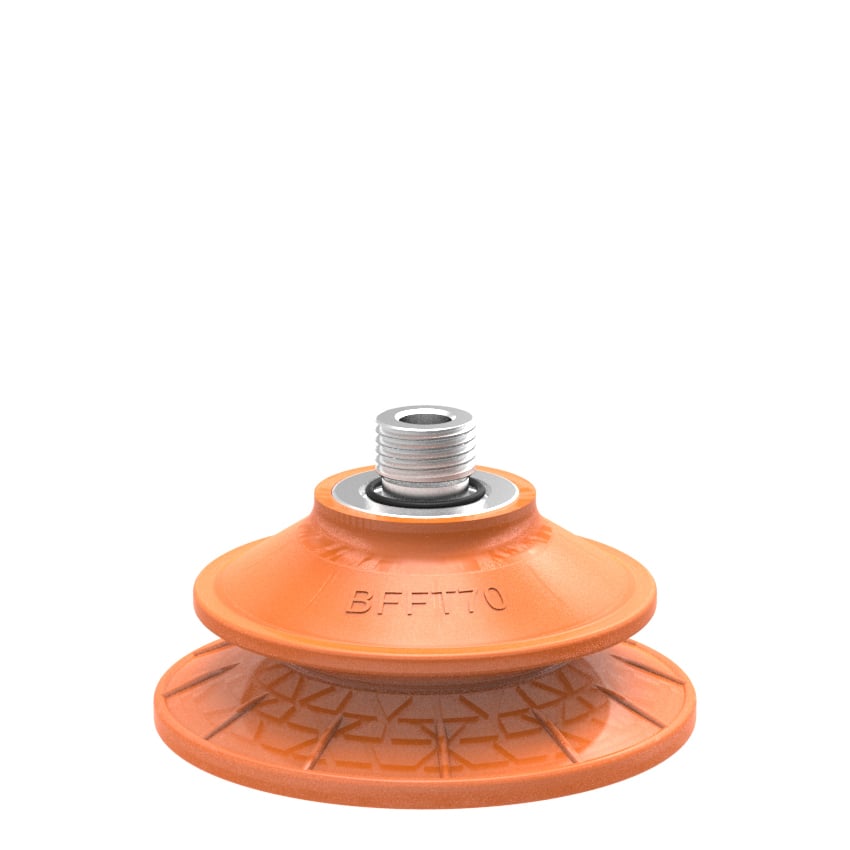 Suction cup BFFT70P Polyurethane 60/60/30 G1/4" male with mesh filter - 1