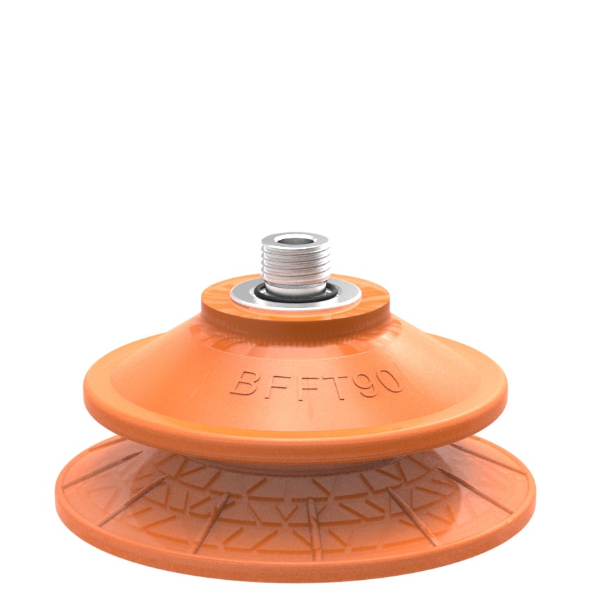 Suction cup BFFT90P Polyurethane 60/60/30 G1/4" male with mesh filter