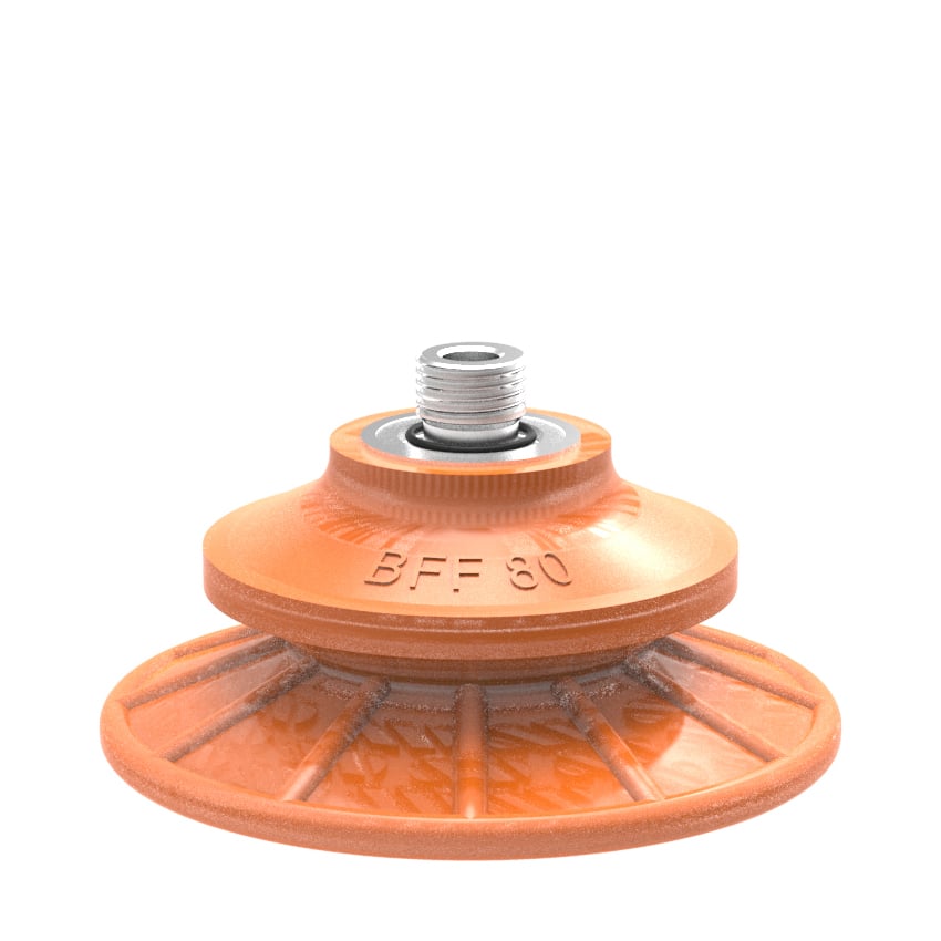 Suction cup BFF80P Polyurethane 55/60 G1/4" male with mesh filter - 1