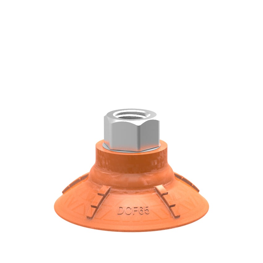 Suction cup DCF65P Polyurethane 60 G3/8" female with mesh filter, 17 mm thread - 1