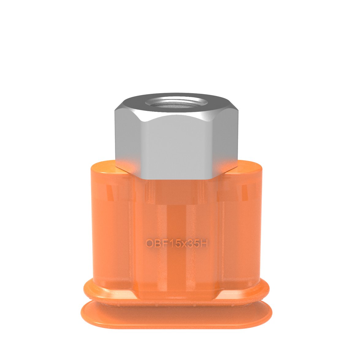 Suction cup OBF15x35P H Polyurethane 60, G1/4" female - 1