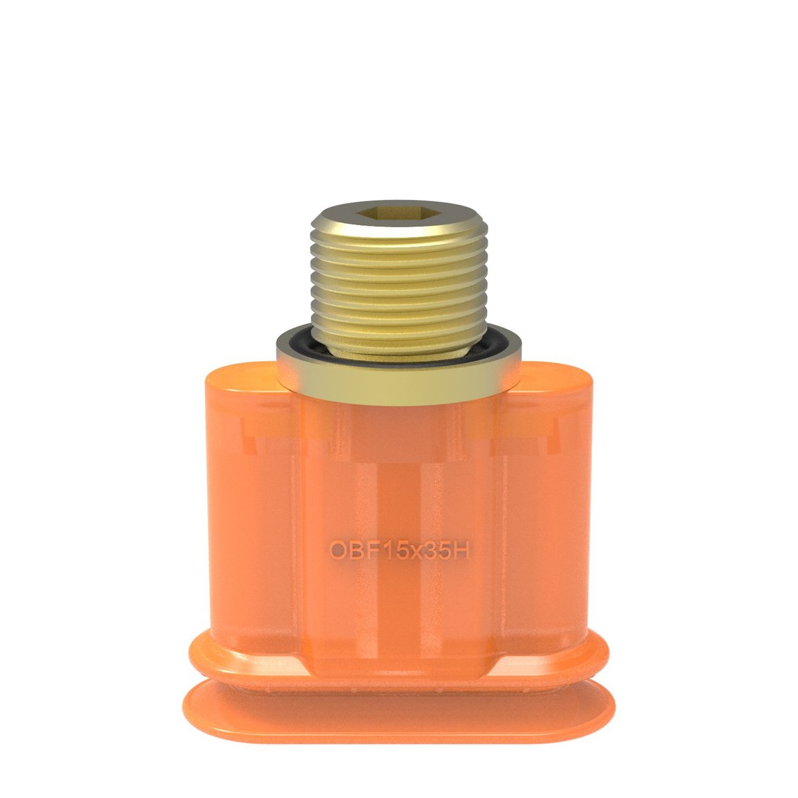 Suction cup OBF15x35P H Polyurethane 60, G1/4" male