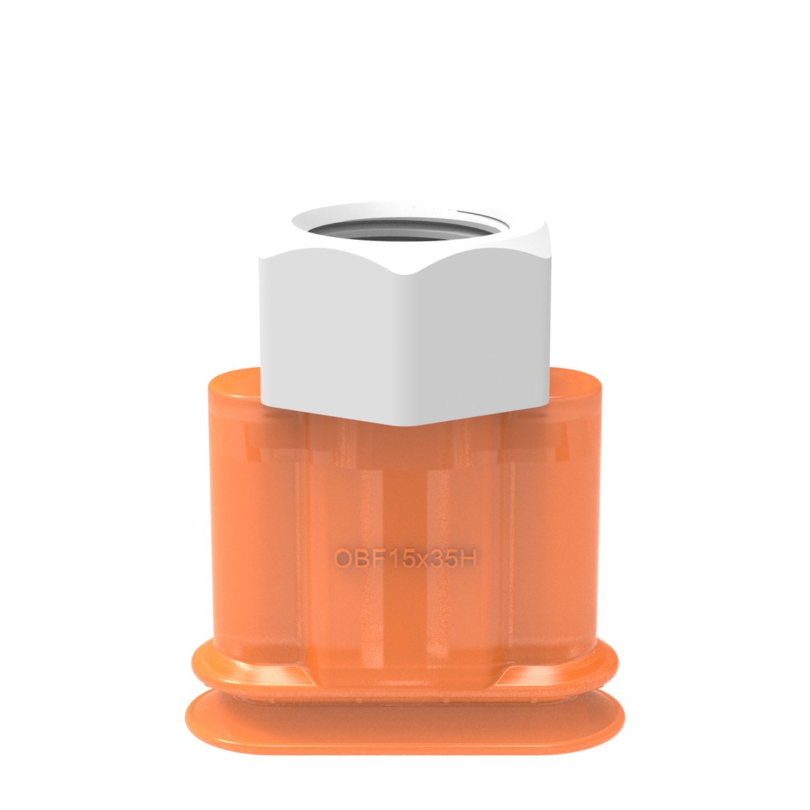 Suction cup OBF15x35P H Polyurethane 60, G3/8" female plastic