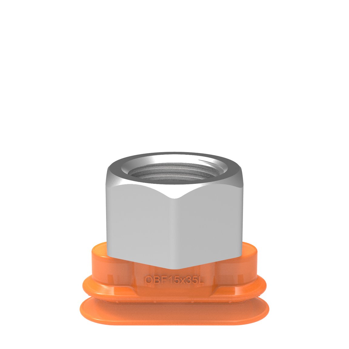 Suction cup OBF15x35P L Polyurethane 60, G3/8" female