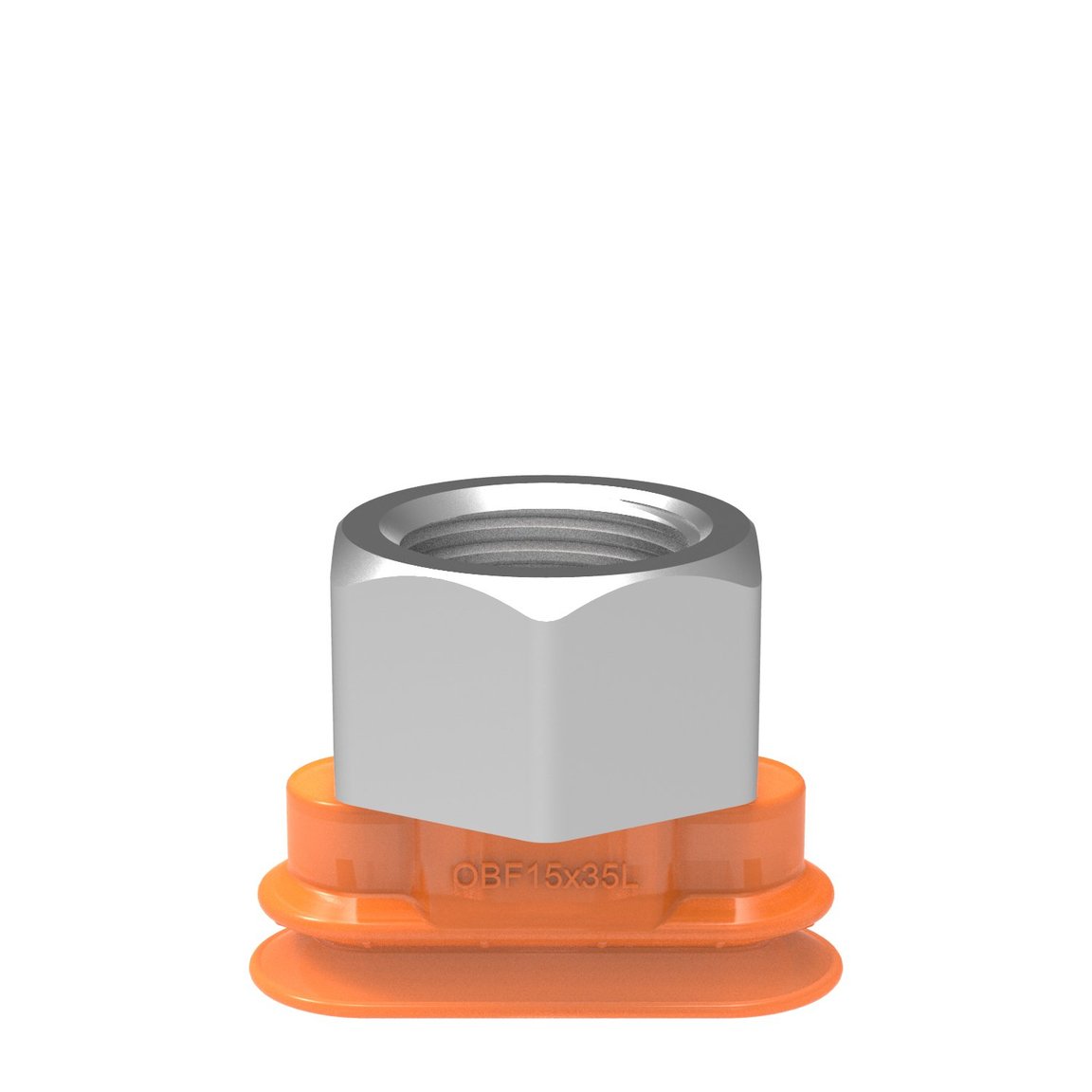 Suction cup OBF15x35P L Polyurethane 60, G3/8" female - 1