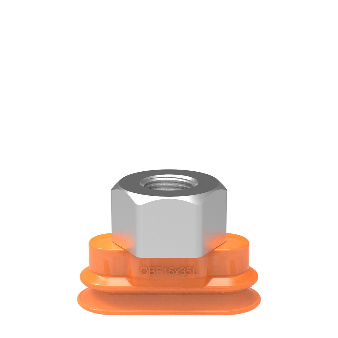 Suction cup OBF15x35P L Polyurethane 60, G1/4" female - 1