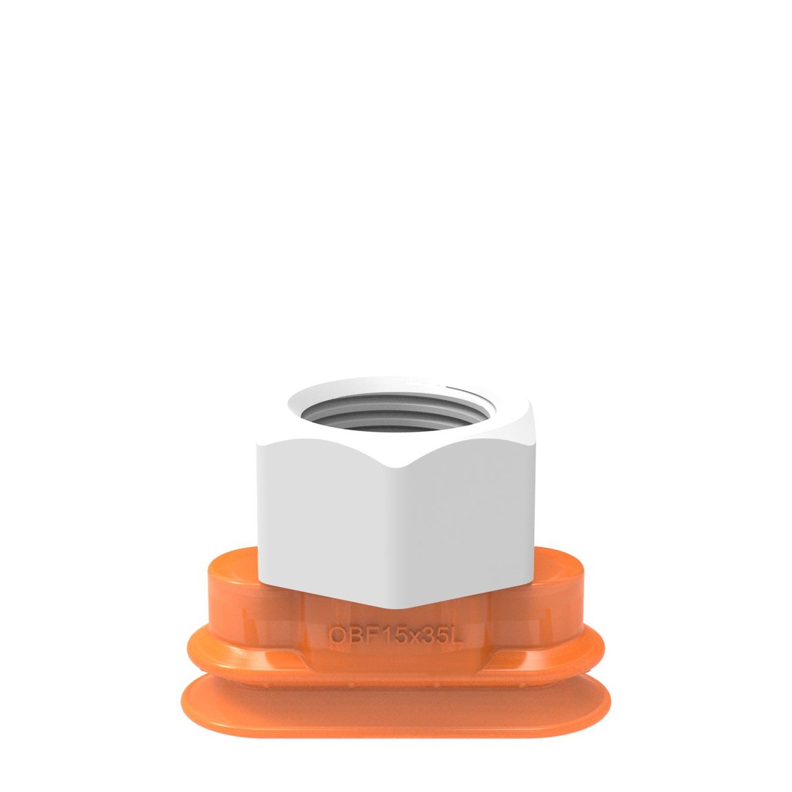 Suction cup OBF15x35P L Polyurethane 60, G3/8" female plastic - 1