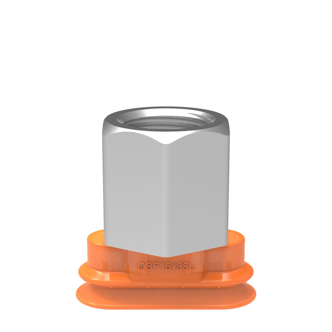 Suction cup OBF15x35P L Polyurethane 60, G3/8" fem 17mm