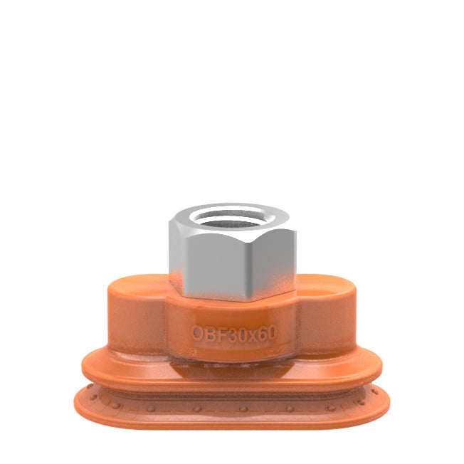 Suction cup OBF30x60P Polyurethane 55/60/30 G3/8" female with mesh filter, 17 mm thread