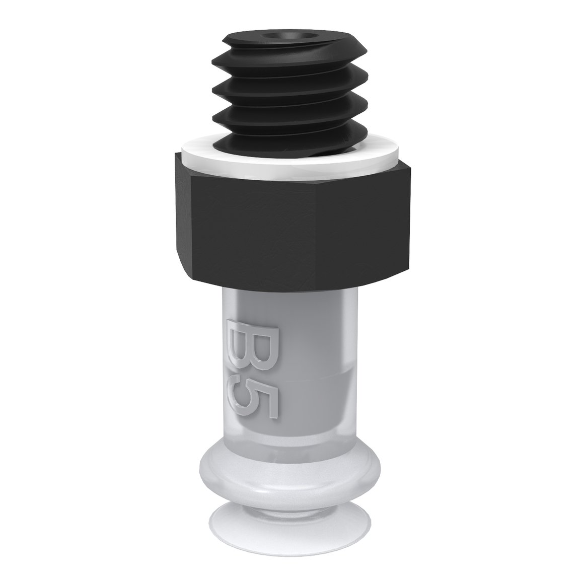 Suction cup B5 Silicone FCM, M5 male