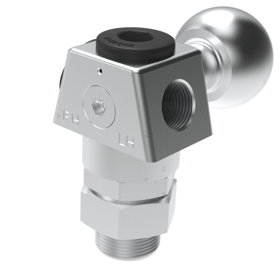 Suction cup holder - Ball joint - LH/RH-G3/8" M - G1/4" F - 1/8" NPSF