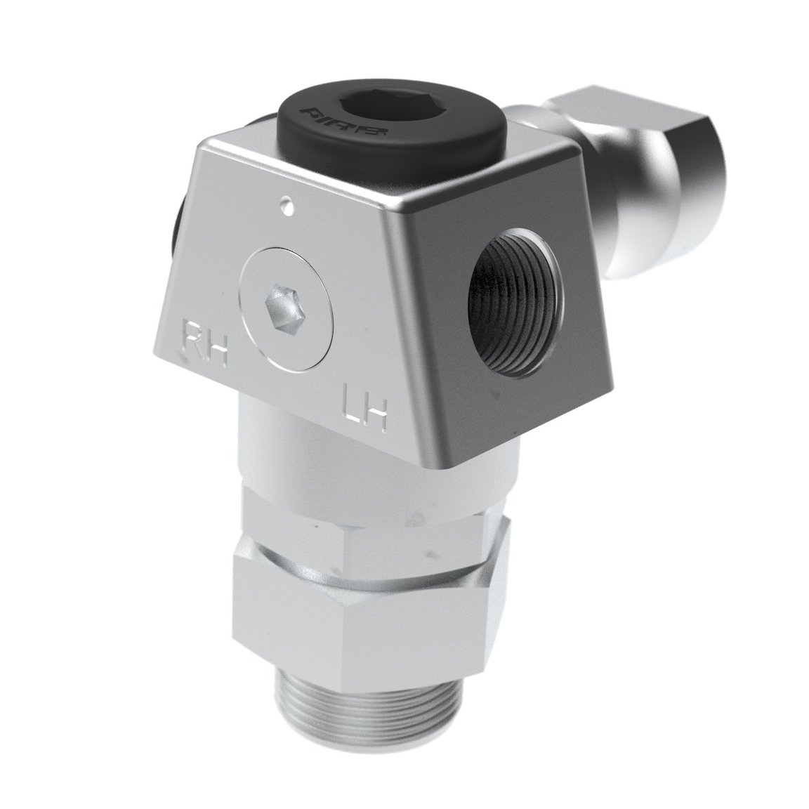 Suction cup holder - Lock pin 19 - LH/RH- G3/8" M - G1/4" F - 1/8" NPSF