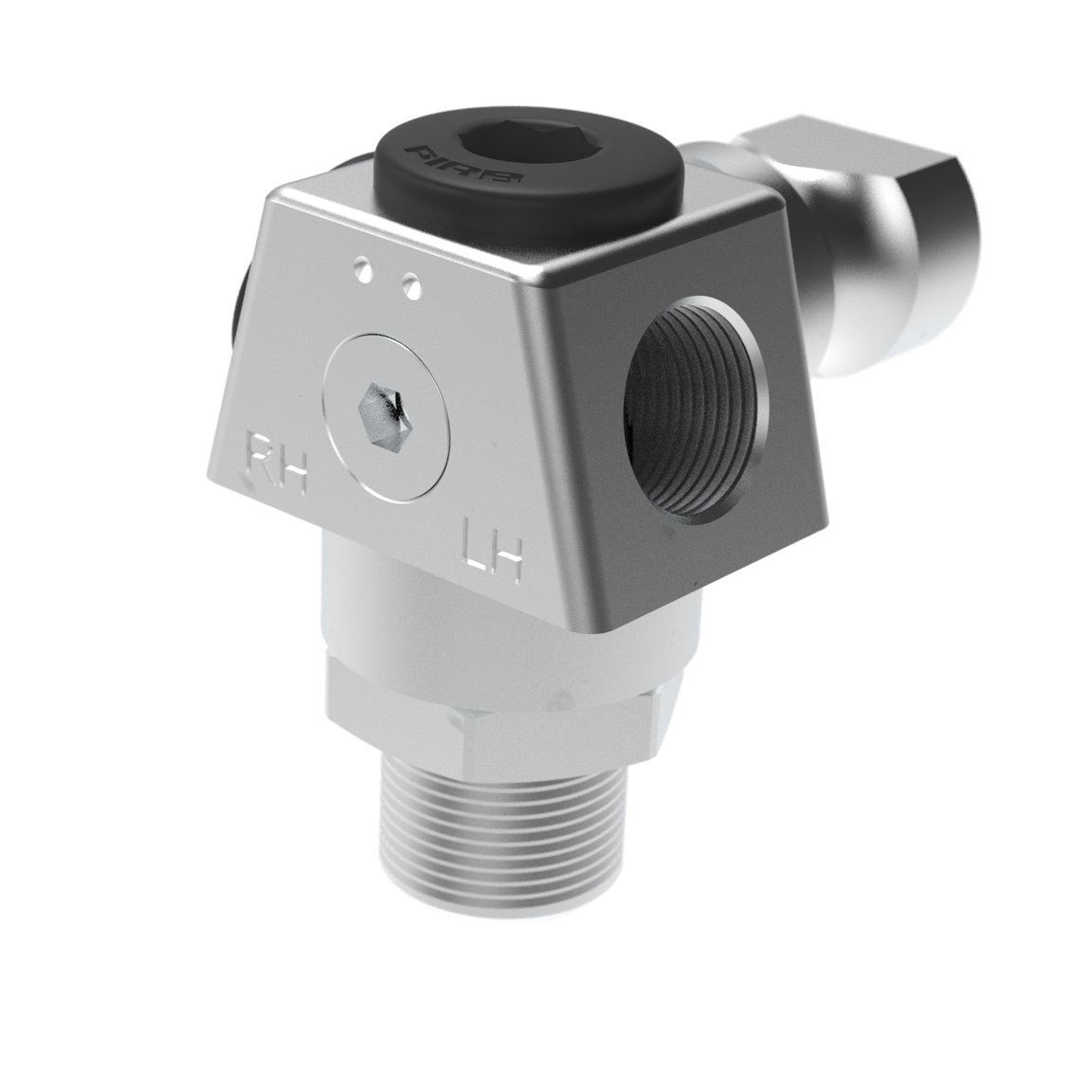 Suction cup holder - Lock pin 19 - LH/RH - 3/8" NPT M- 1/4" NPT F - 1/8" NPSF