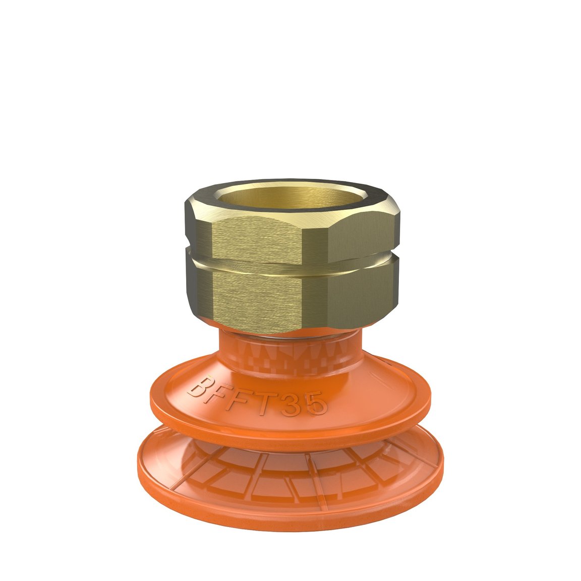 Suction cup BFFT35P Polyurethane 60/60/30, 3/8" NPT female