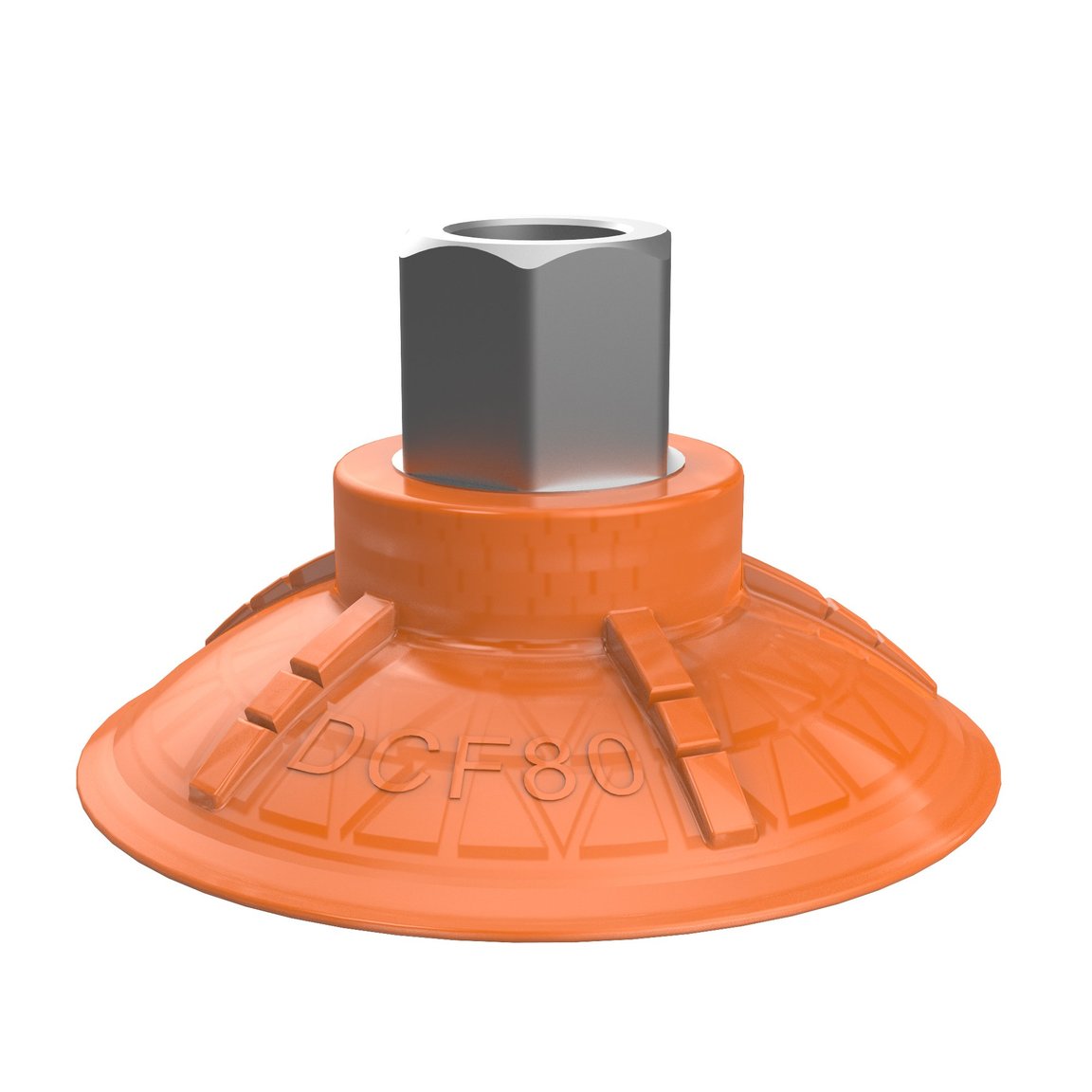 Suction cup DCF80P Polyurethane 60, G3/8" female 17mm with mesh filter - 1