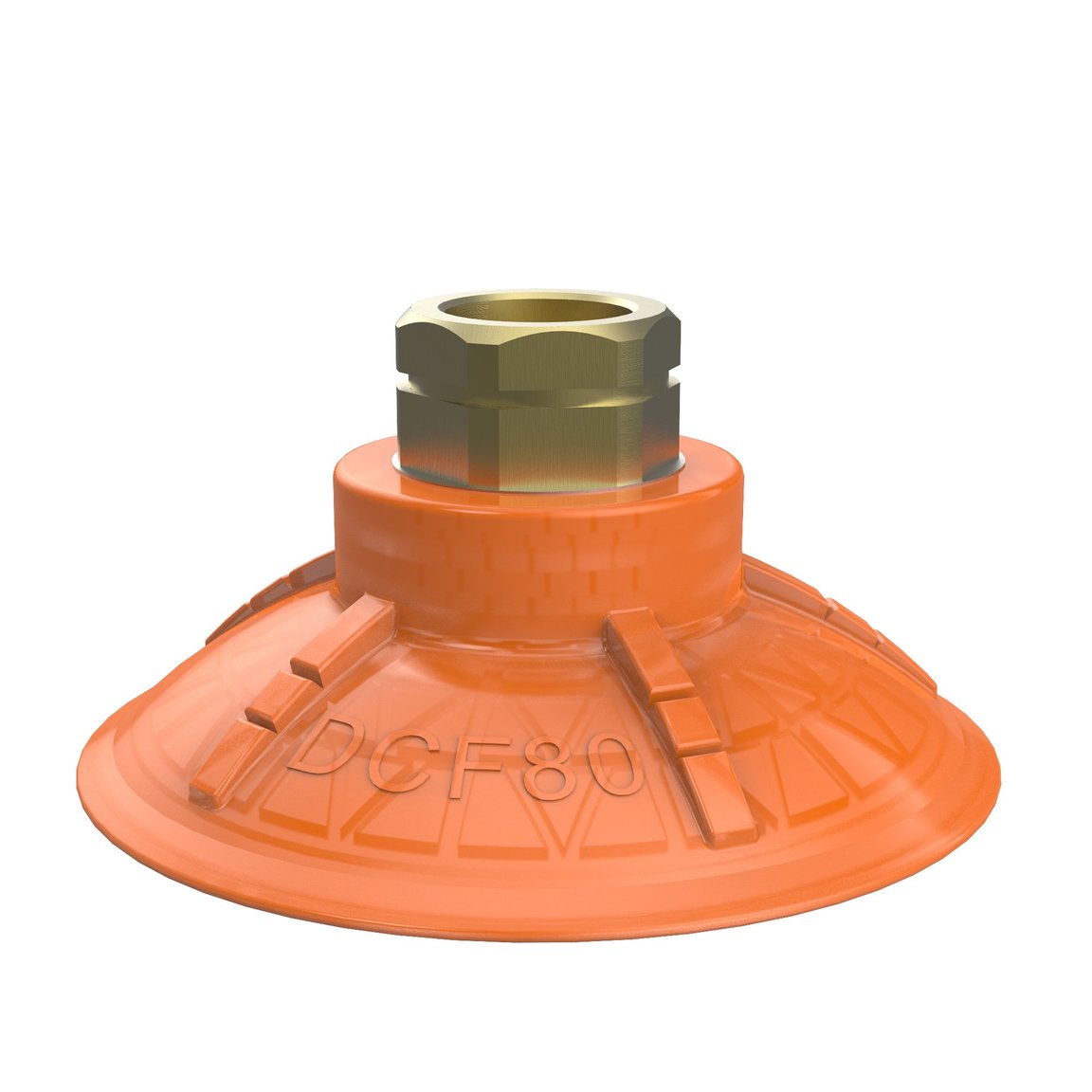 Suction cup DCF80P Polyurethane 60, 3/8" NPT female with mesh filter - 1
