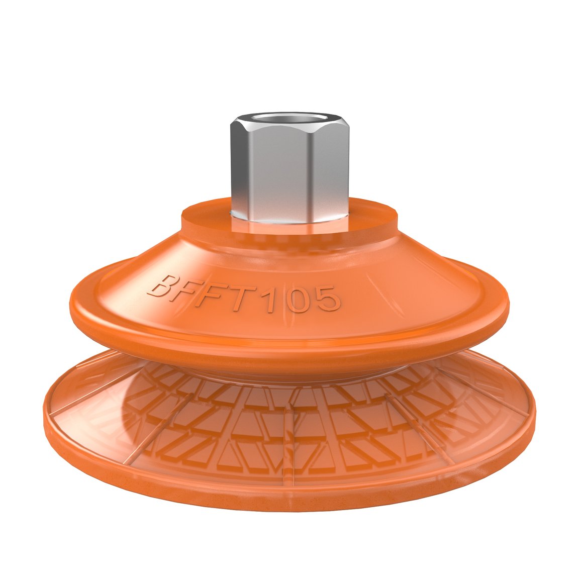Suction cup BFFT105P Polyurethane 60/60/30, G3/8" female 17mm with mesh filter
