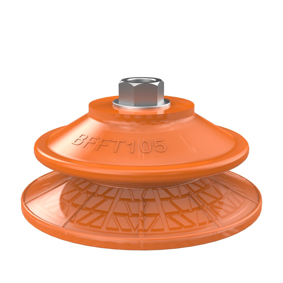 Suction cup BFFT105P Polyurethane 60/60/30, G1/4" female with mesh filter - 1