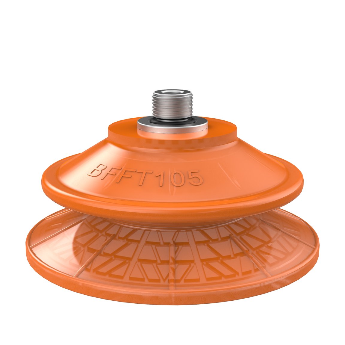 Suction cup BFFT105P Polyurethane 60/60/30, G1/4" male with mesh filter - 1