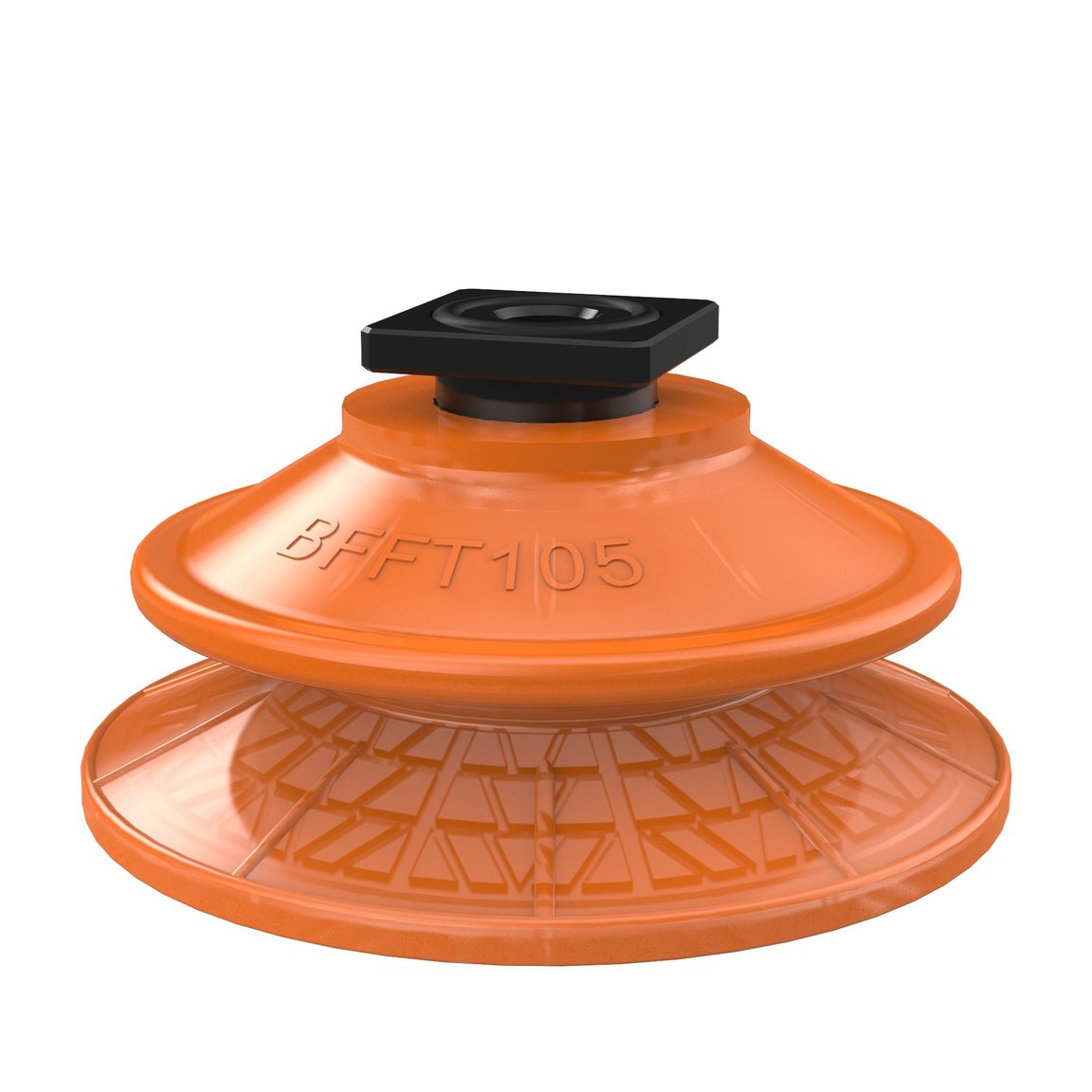 Suction cup BFFT105P Polyurethane 60/60/30, T-slot with mesh filter - 1