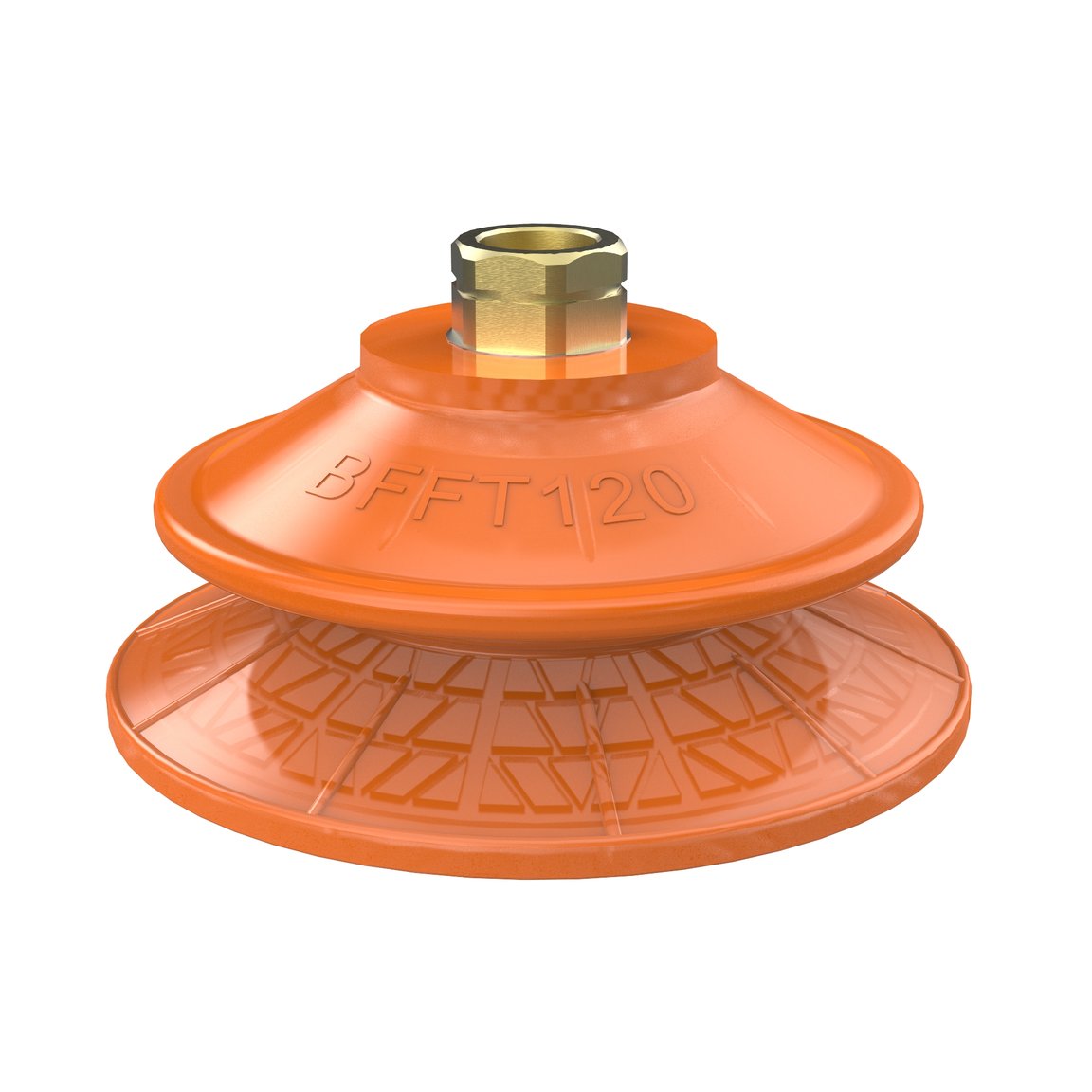 Suction cup BFFT120P Polyurethane 60/60/30, 3/8" NPT female with mesh filter - 1