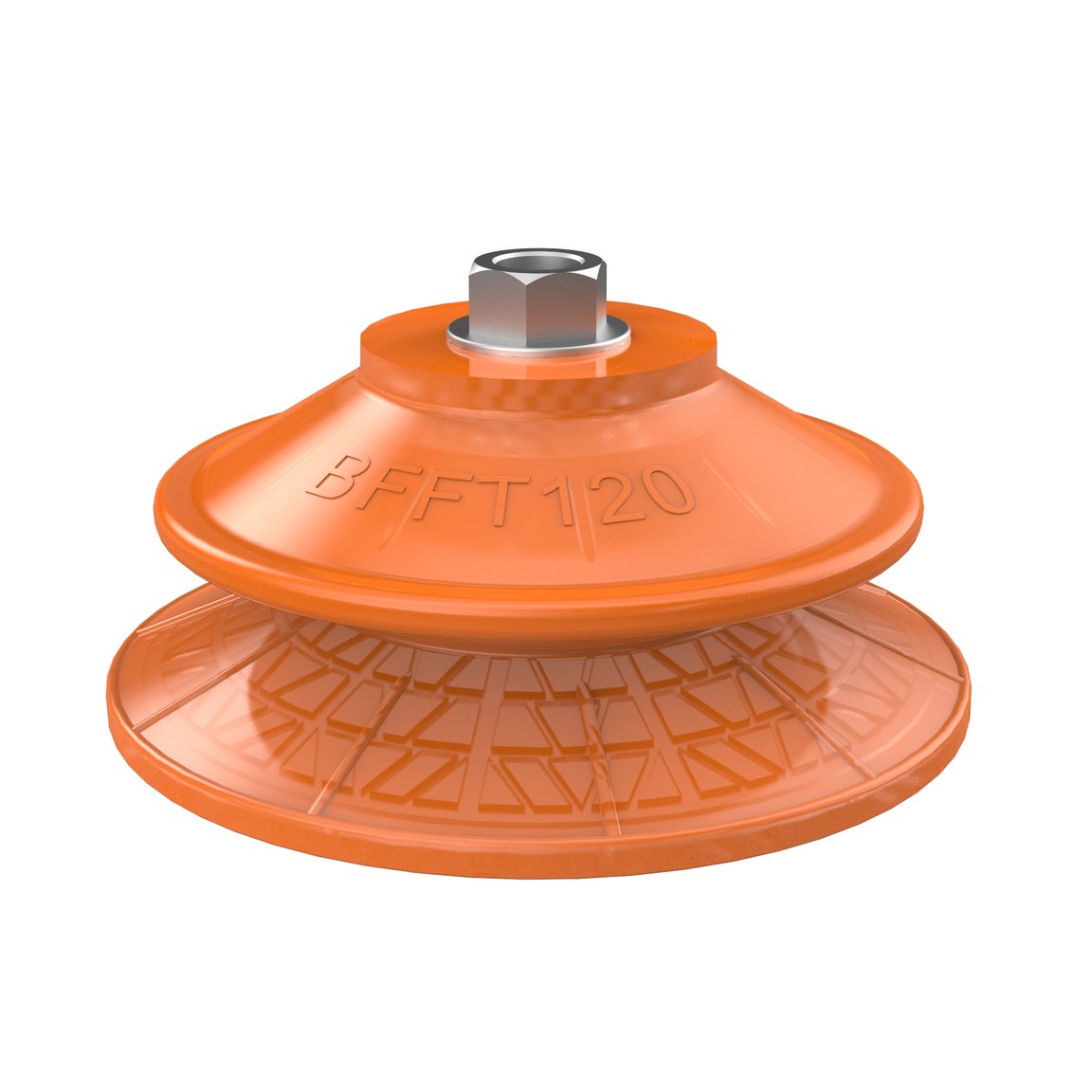 Suction cup BFFT120P Polyurethane 60/60/30, G1/4" female with mesh filter - 1
