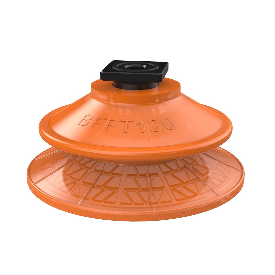 Suction cup BFFT120P Polyurethane 60/60/30, T-slot with mesh filter - 1